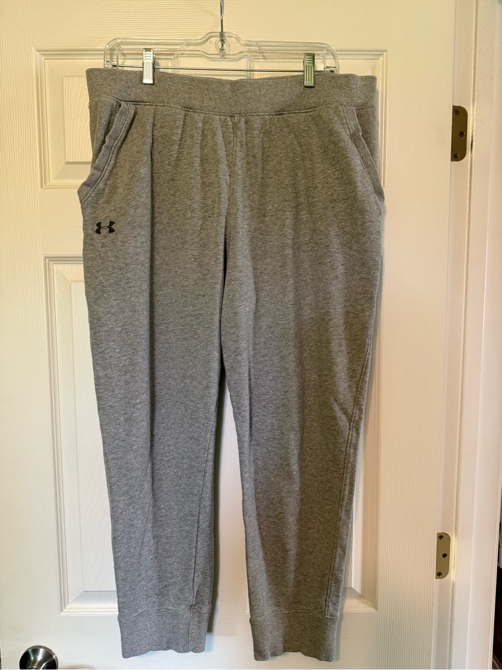 Under Armour Light Gray Women’s Sweatpants with Elastic Waist